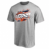 Men's Denver Broncos NFL Pro Line True Color T-Shirt Heathered Gray,baseball caps,new era cap wholesale,wholesale hats